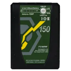 IDX Imicro-150 High Capacity V-Lock Battery 14.54v / 145Wh