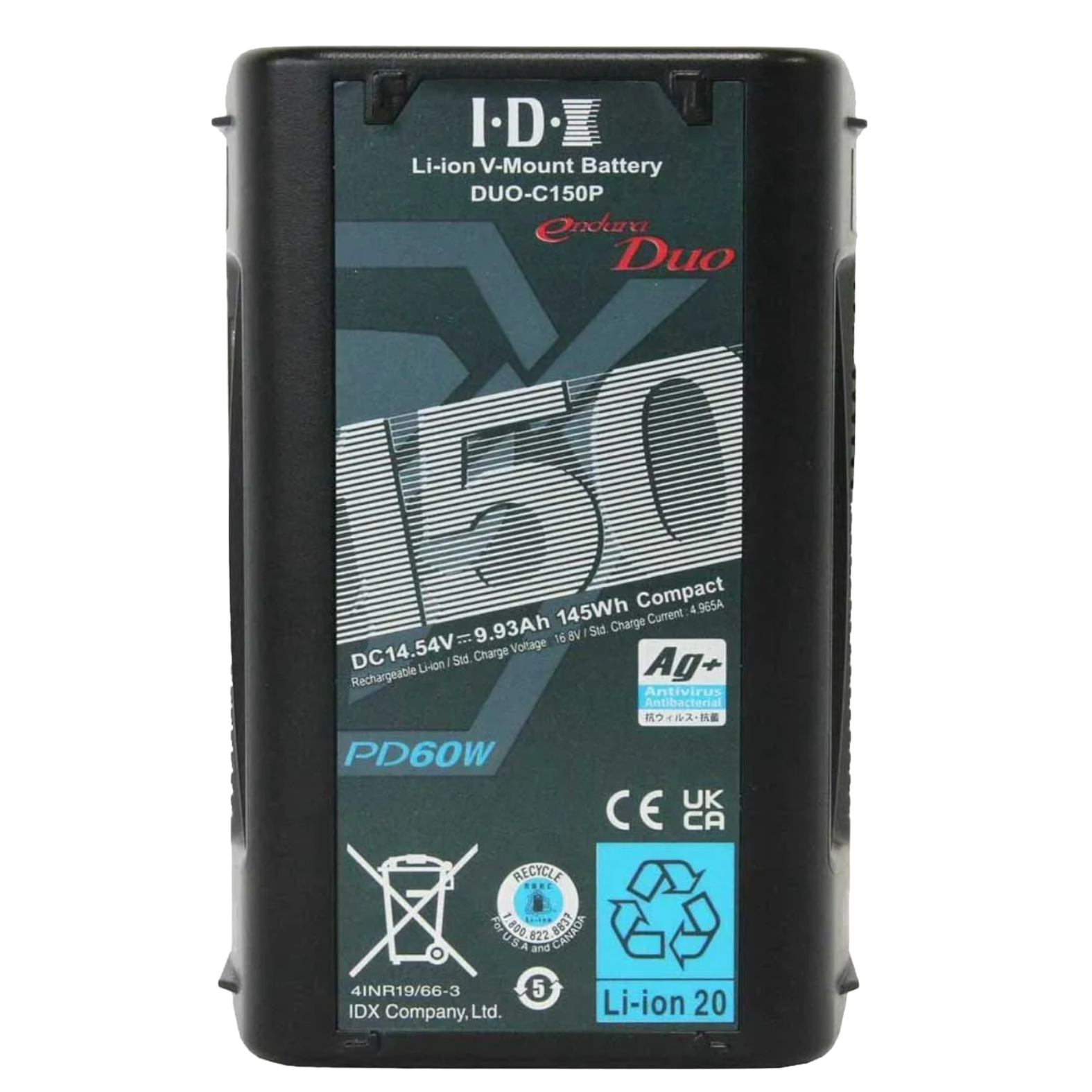 IDX DUO-C150P Battery High Capacity V-Lock Battery