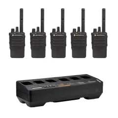 Motorola DP3441e Digital Walkie Talkies - 5 x Kit
