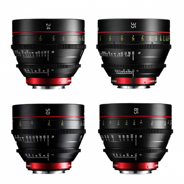 Canon CN-E Lens Kit 24, 35, 50, 85mm
